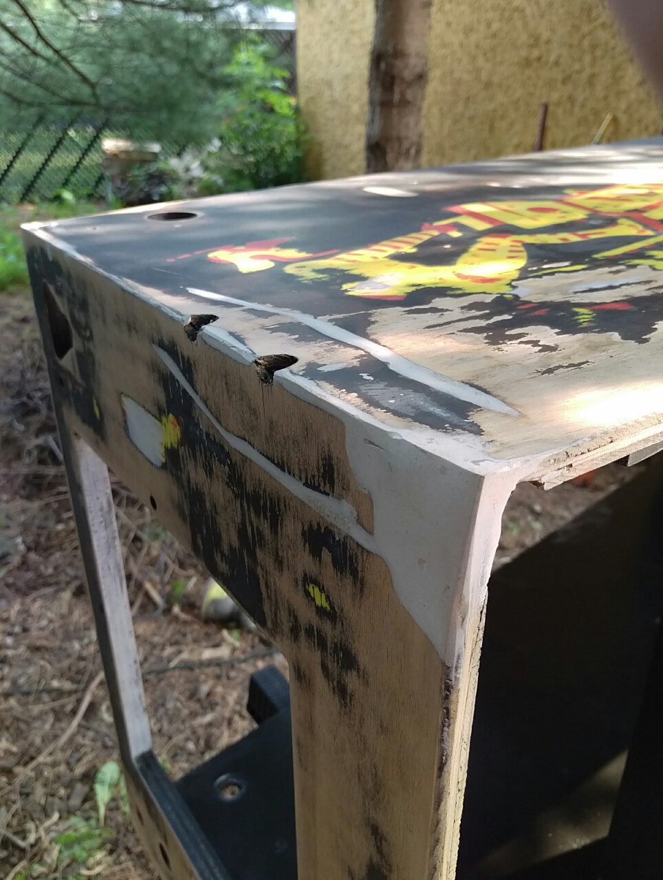 Cabinet repair and prime
