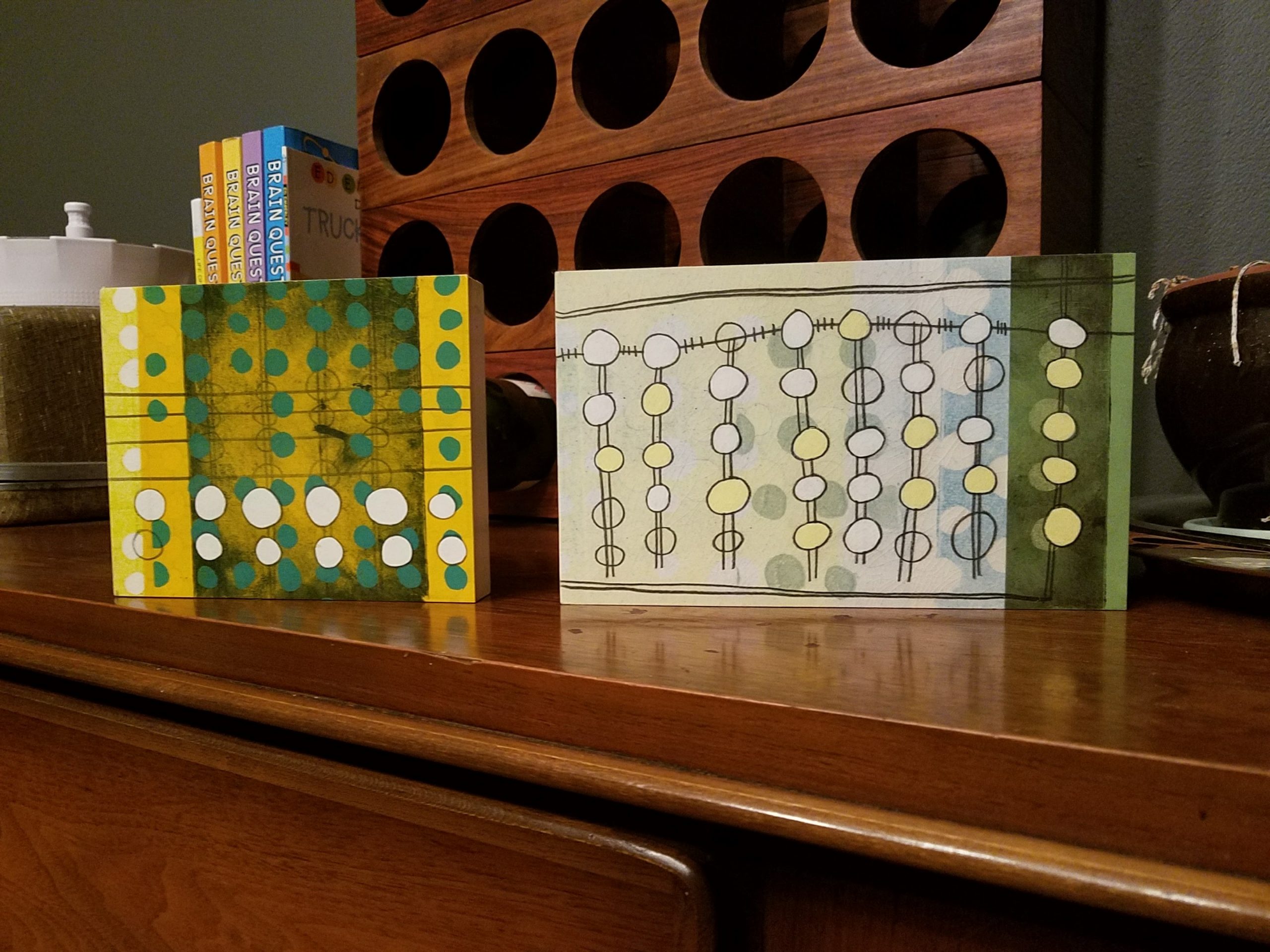 Small abstract paintings
