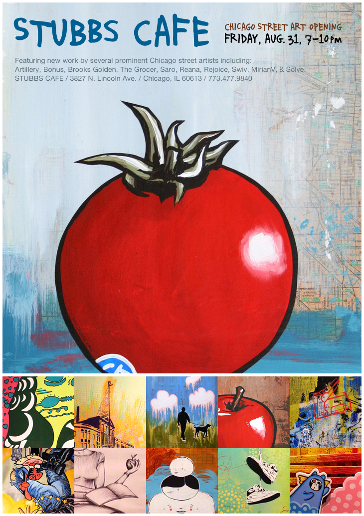 Stubbs Cafe – street art show flyer